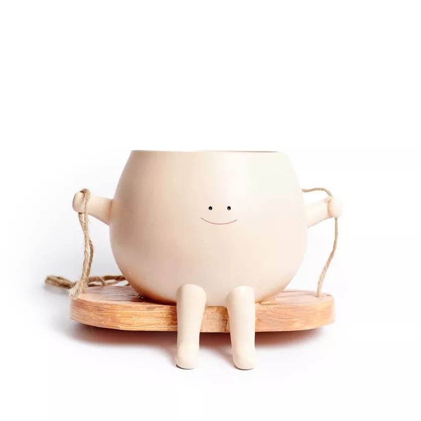 Happy Pot – Hängender Blumentopf mit Schaukel