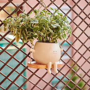 Happy Pot – Hängender Blumentopf mit Schaukel