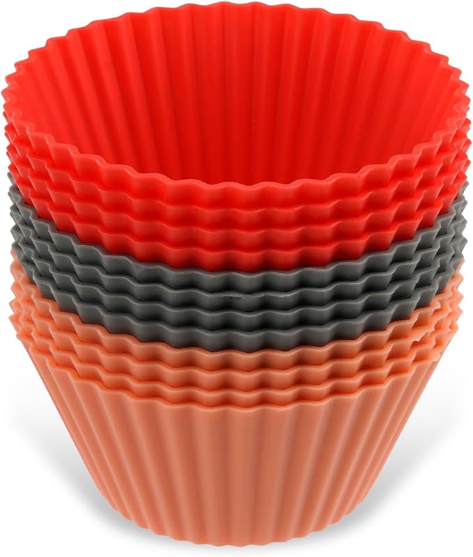 Dr. Oetker Set mit 12 Silikon-Muffinförmchen