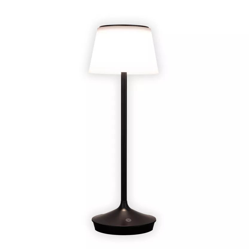 LED-Solar-Akkutischleuchte Emmi Schwarz