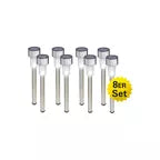 LED-Solar-Erdspieß 8er-Set "EDDA"