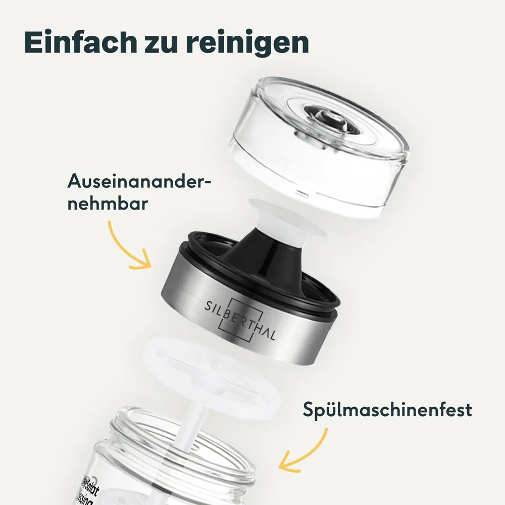 Dressing Shaker 350 ml – Für frische Dressings, Marinaden und Soßen