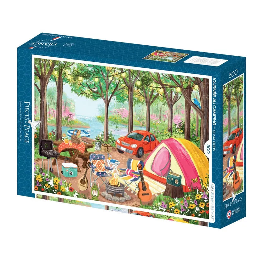 500-teiliges Puzzle – Ein Tag auf dem Campingplatz