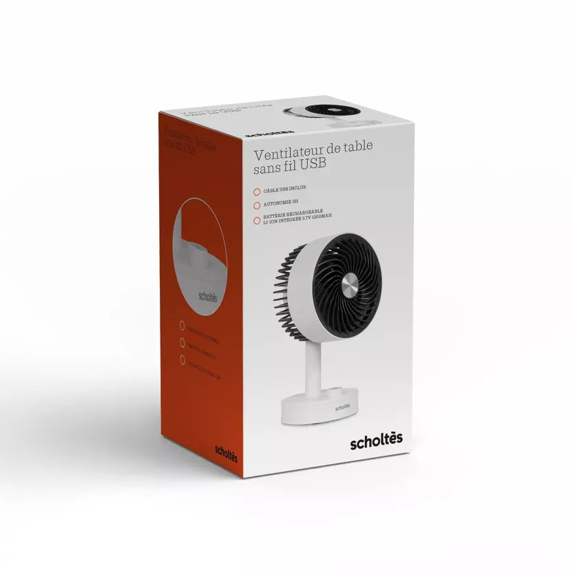 USB-Tischventilator mit Akku