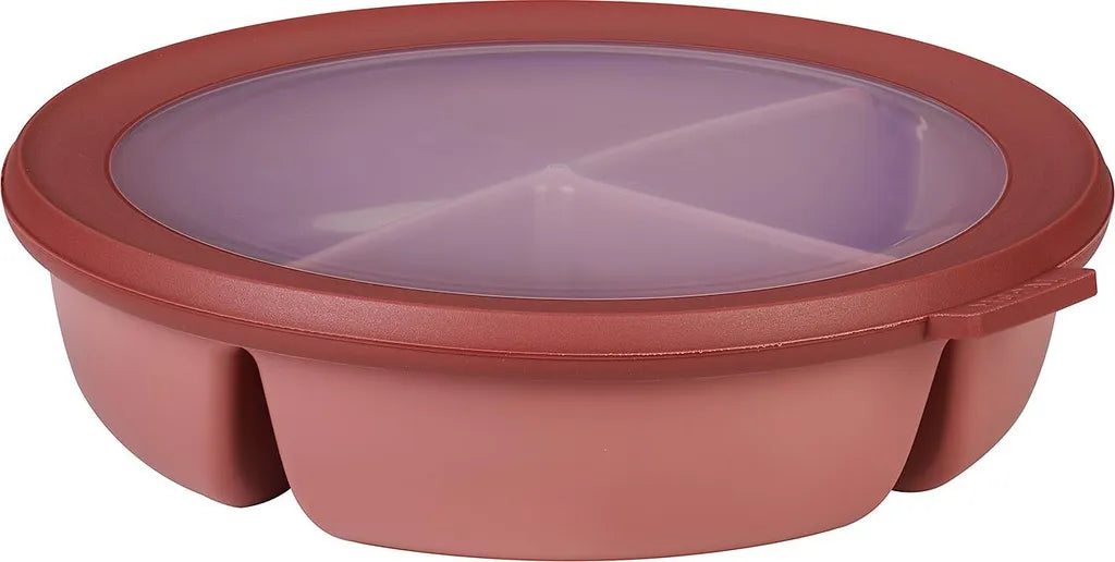 Mepal Bento-Schüssel vivid mauve – Die ultimative 3-Fächer-Frischhaltedose für dein Meal Prep