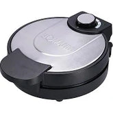 Bomann Waffeleisen Herzform – Ø 18 cm, Antihaft, 1000 W, Edelstahl-Design