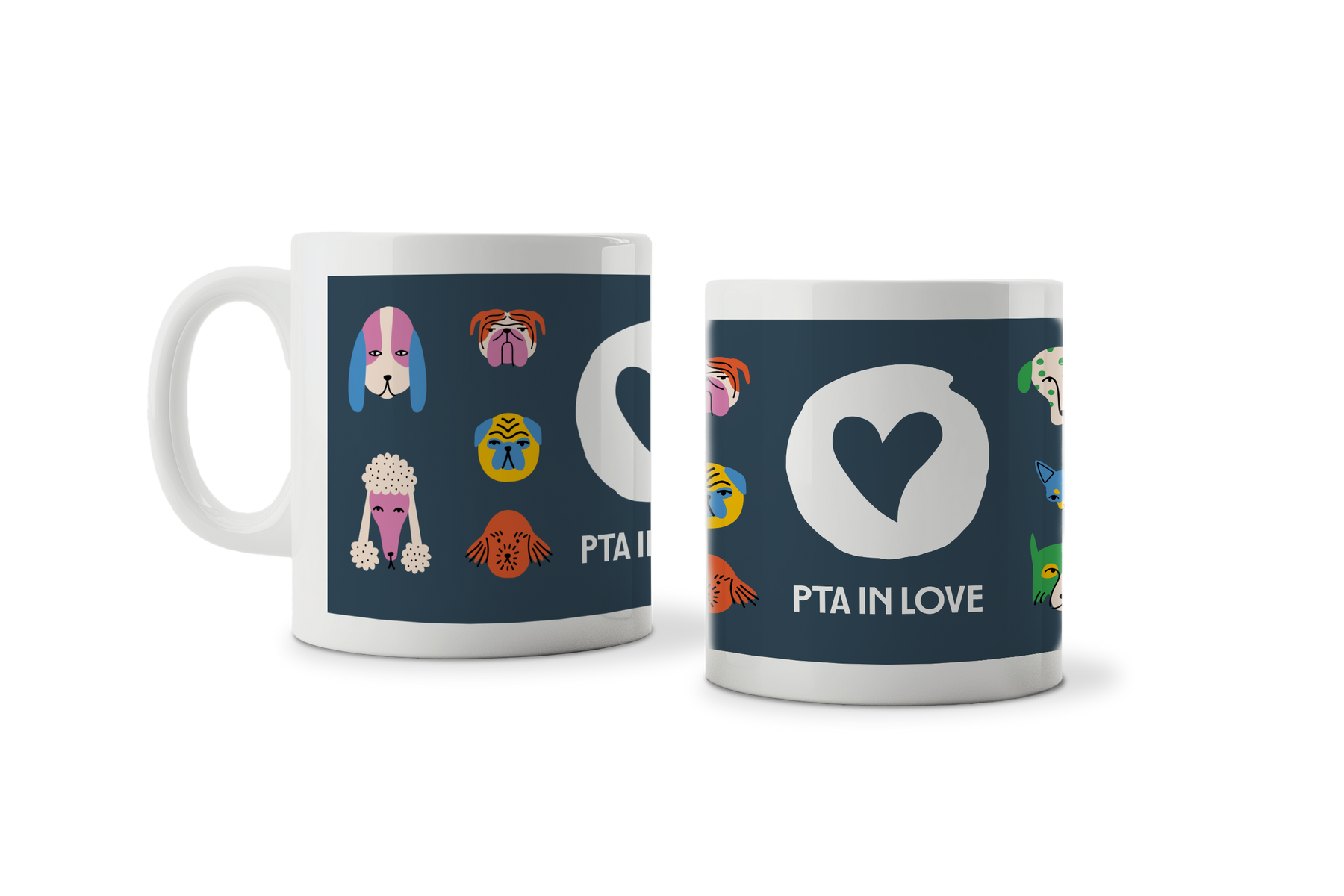 PTA IN LOVE - Kaffeetasse Hunde