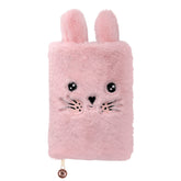 Plüsch Notizbuch „Hase Hoppy“ – Rosé