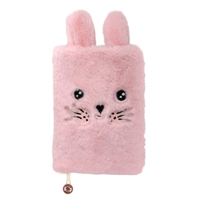 Plüsch Notizbuch „Hase Hoppy“ – Rosé