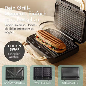 LEBENLANG 3-in-1 Sandwichmaker – Vielseitiger Küchenhelfer für jeden Tag