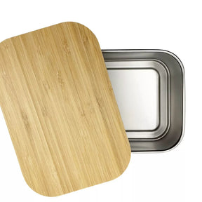 Lunchbox aus Edelstahl Gelb
