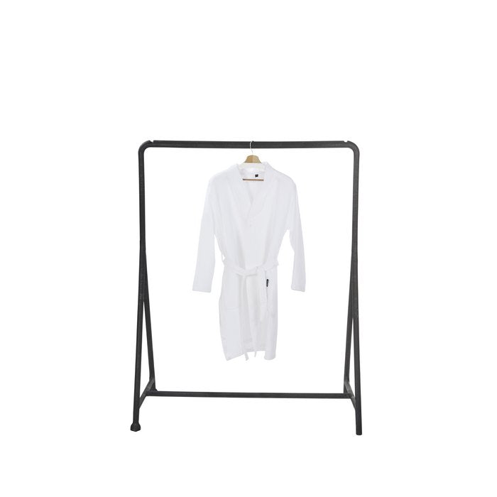 weißer Bademantel aus 100 % Baumwolle / Größen: L/XL