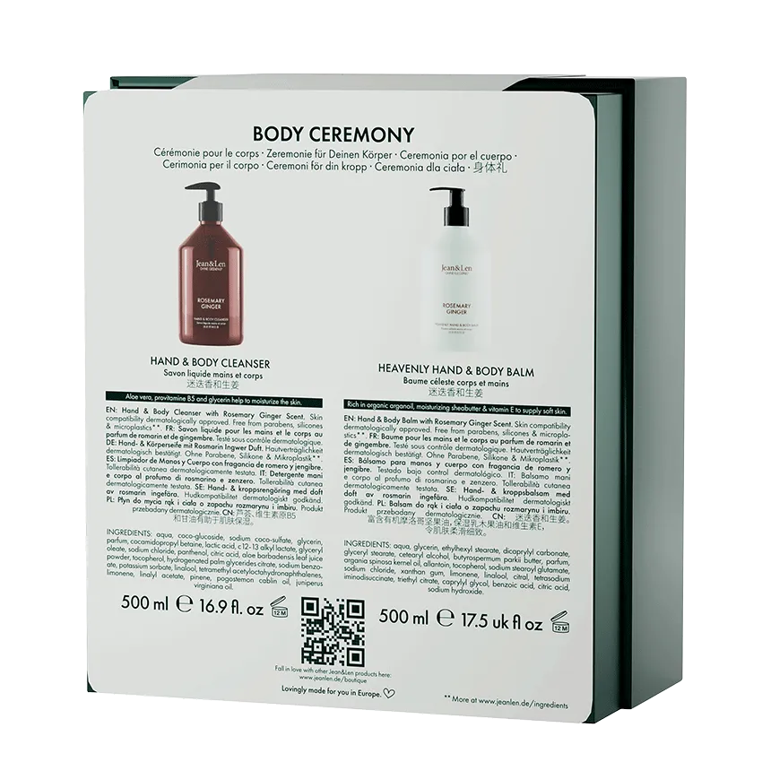 Jean & Len Body Ceremony Giftbox Rosemary/Ginger