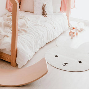 Waschbarer Kinderteppich Hase