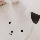 Waschbarer Kinderteppich Hase