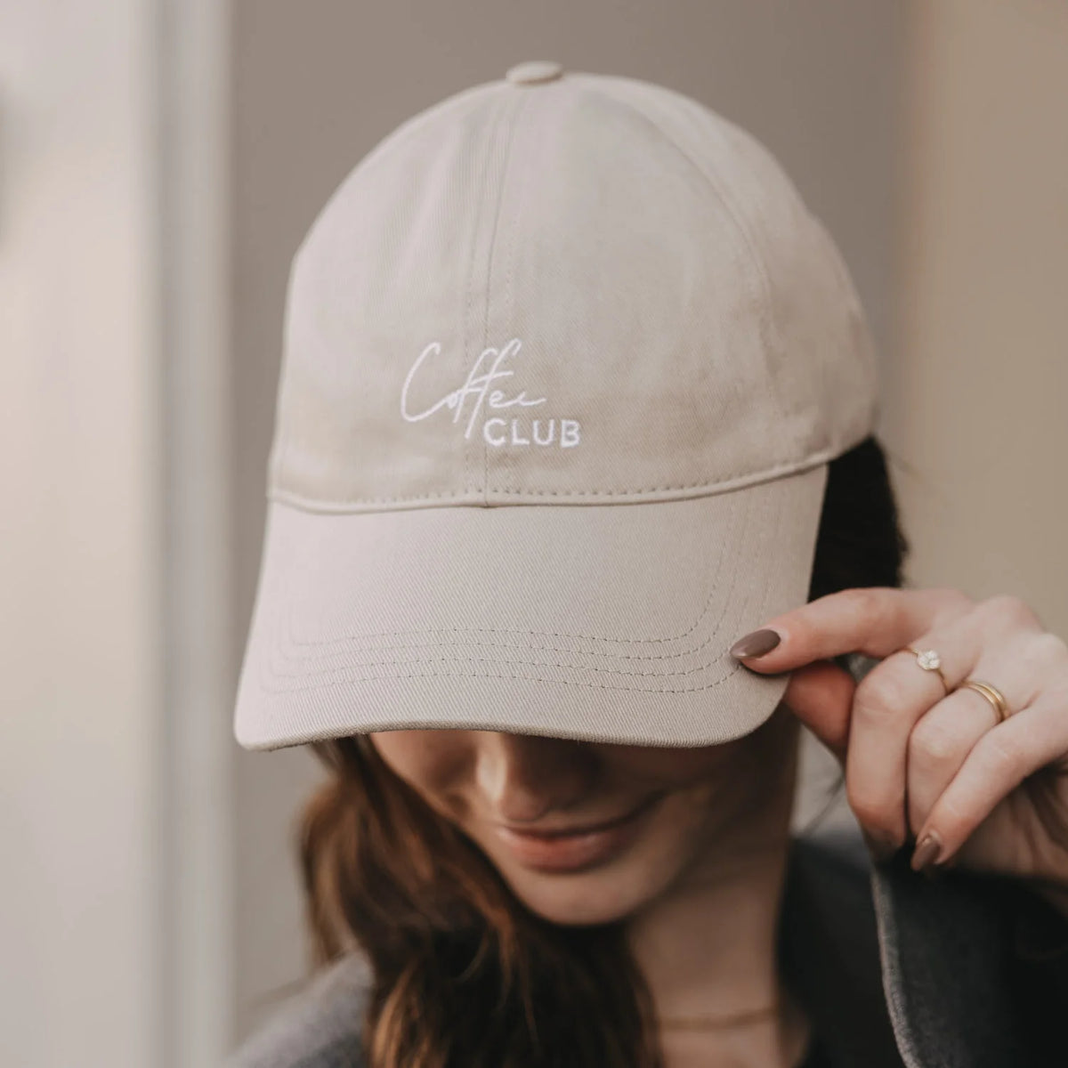 Cap taupe Coffee club