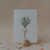 Aquarellkarte Flower Girl