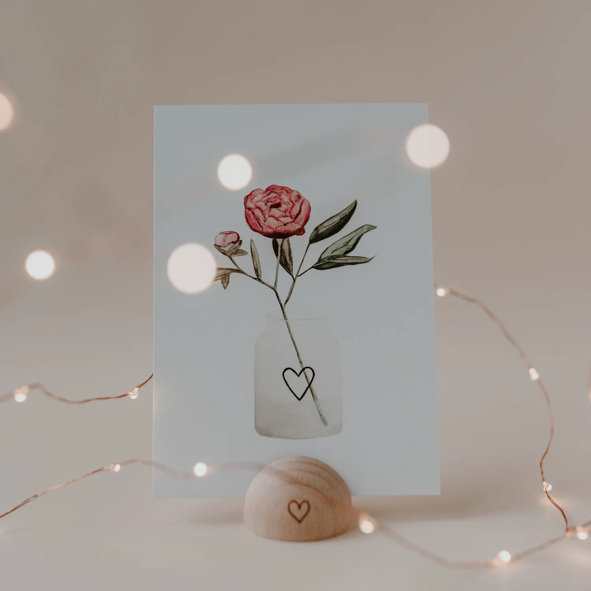 Aquarellkarte Flower