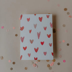 Aquarellkarte Hearts