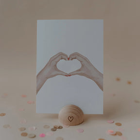 Aquarellkarte Heart Hands
