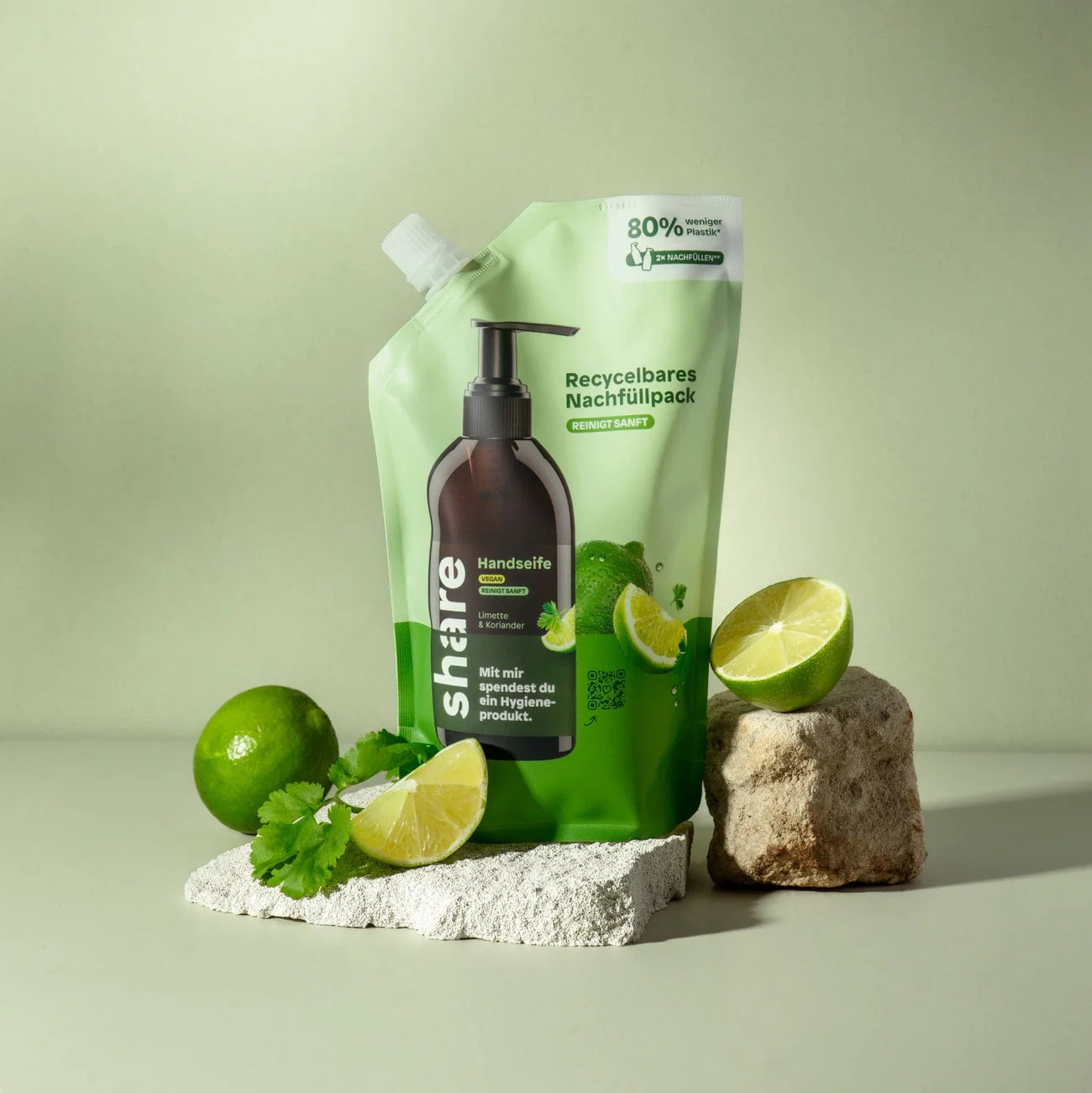 share Flüssigseife Nachfüllbeutel Limette & Koriander