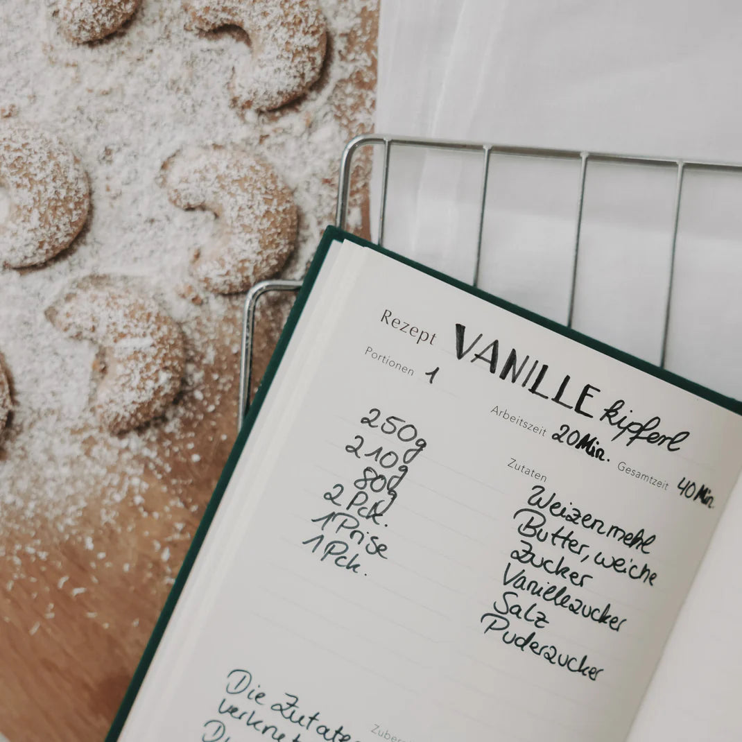 Rezeptbuch „Wichtigste Zutat“ – stilvoll & praktisch für deine Lieblingsrezepte