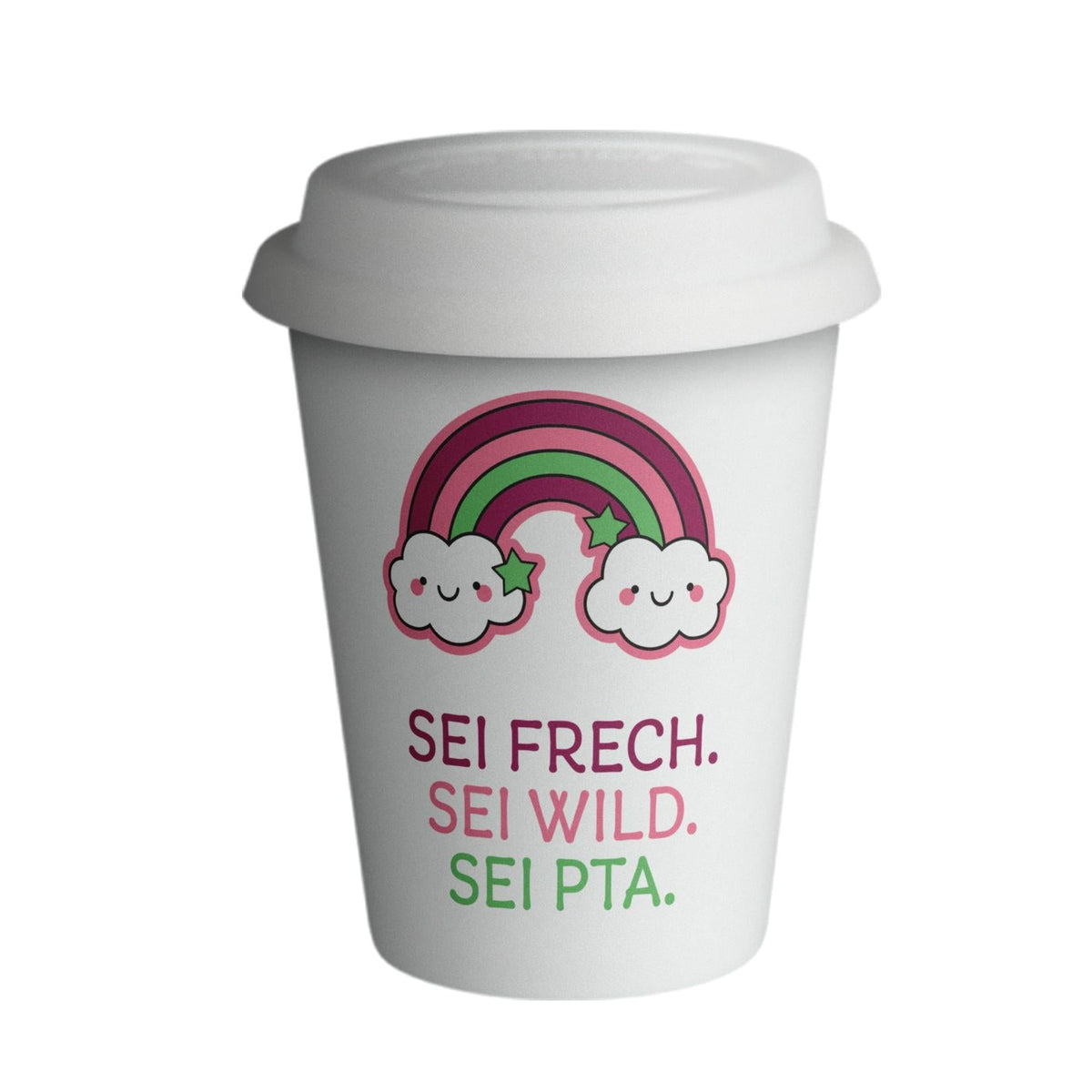 Coffee to Go Becher "Sei frech. Sei wild. Sei PTA." 380 ml-Becher & Tassen-LAPONDO-LAPONDO
