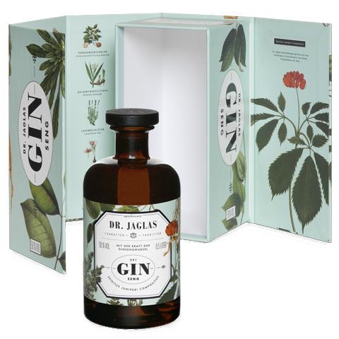 Dry Gin-Seng im Geschenkkarton 500 ml - Zuckerfreier Gin-Gin-Dr. Jaglas-LAPONDO