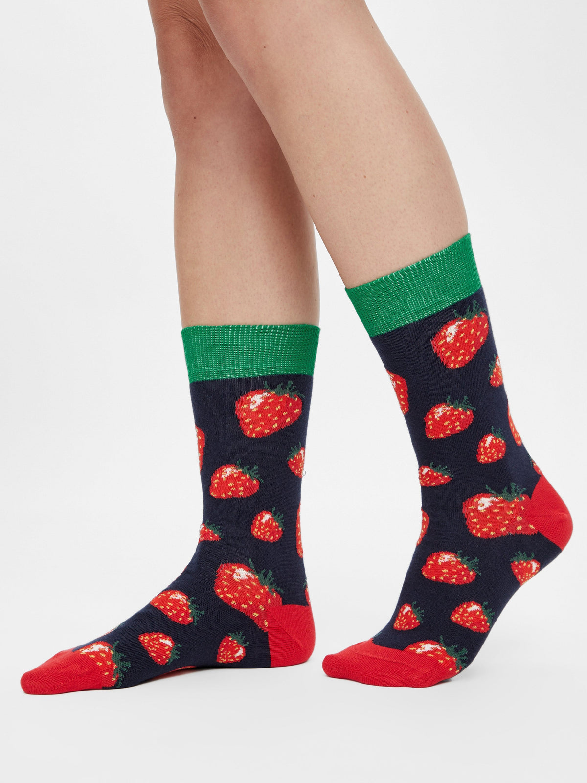 Erdbeeren Bio Socken - Größe 41/46-Socken-Natural Vibes-LAPONDO