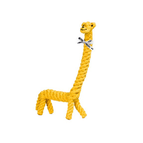 Giraffe Seilspielzeug für Hunde in Gelb 18x4x40 cm-Hundespielzeug-LABONI-LAPONDO