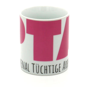Kaffeebecher "Phänomenal tüchtige Arbeitsmaus" 300 ml-Tasse-LAPONDO-LAPONDO