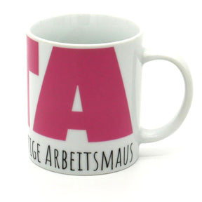 Kaffeebecher "Phänomenal tüchtige Arbeitsmaus" 300 ml-Tasse-LAPONDO-LAPONDO