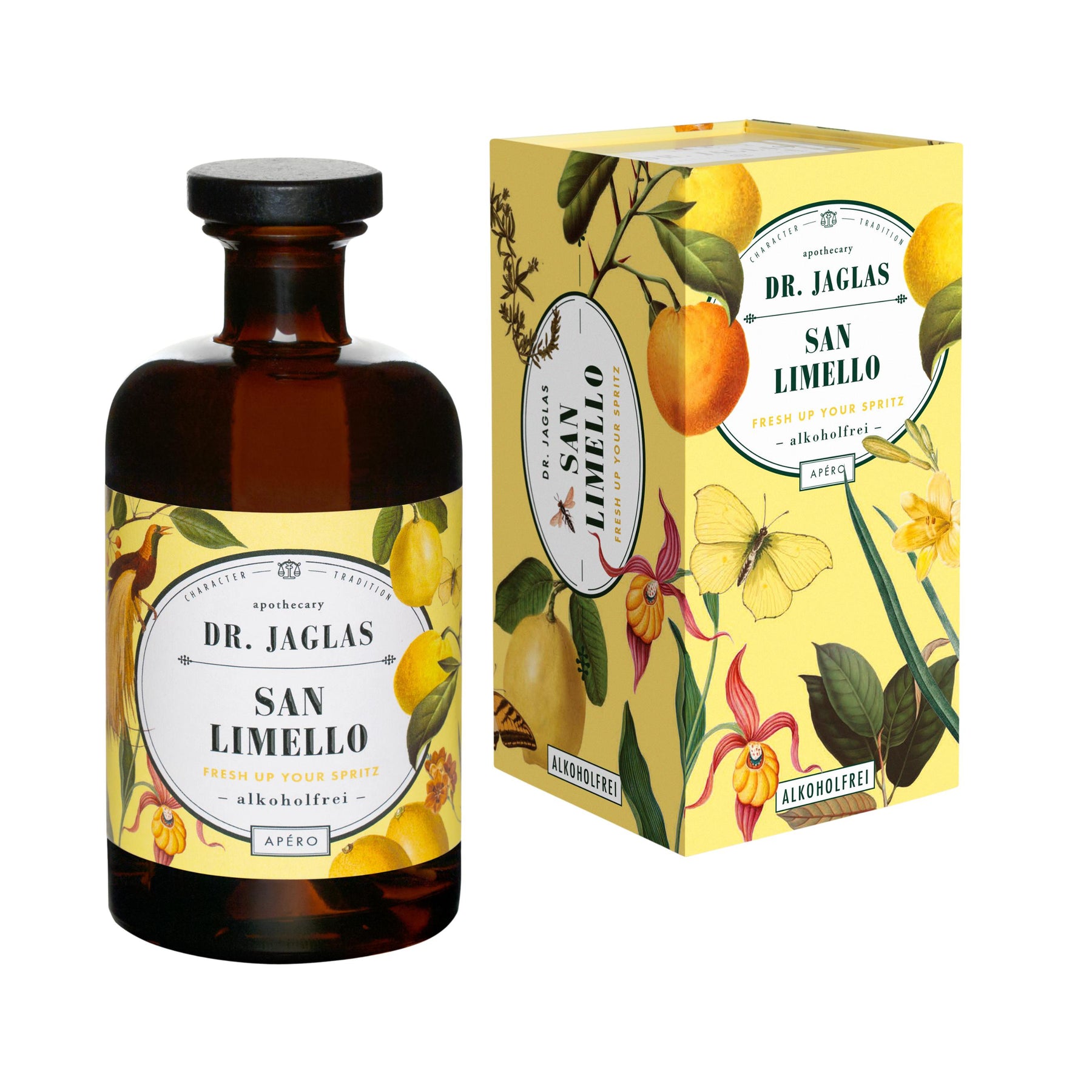 San Limello im Geschenkkarton - Zarte Zitrone 500 ml - Alkoholfreier Aperitif von Dr. Jaglas-Getränke-Dr. Jaglas-LAPONDO