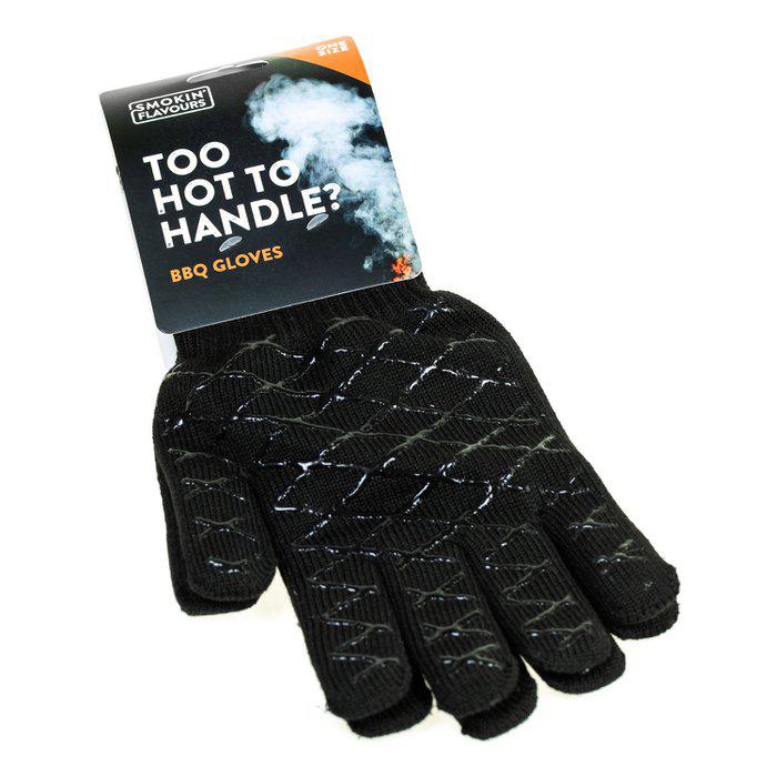 Schwarze Handschuhe zum Kochen-Handschuhe-Smokin' Flavours-LAPONDO