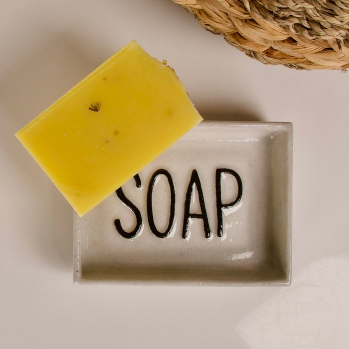 Seifenschale aus Porzellan "SOAP"-Seifenschale-Planetwize-LAPONDO