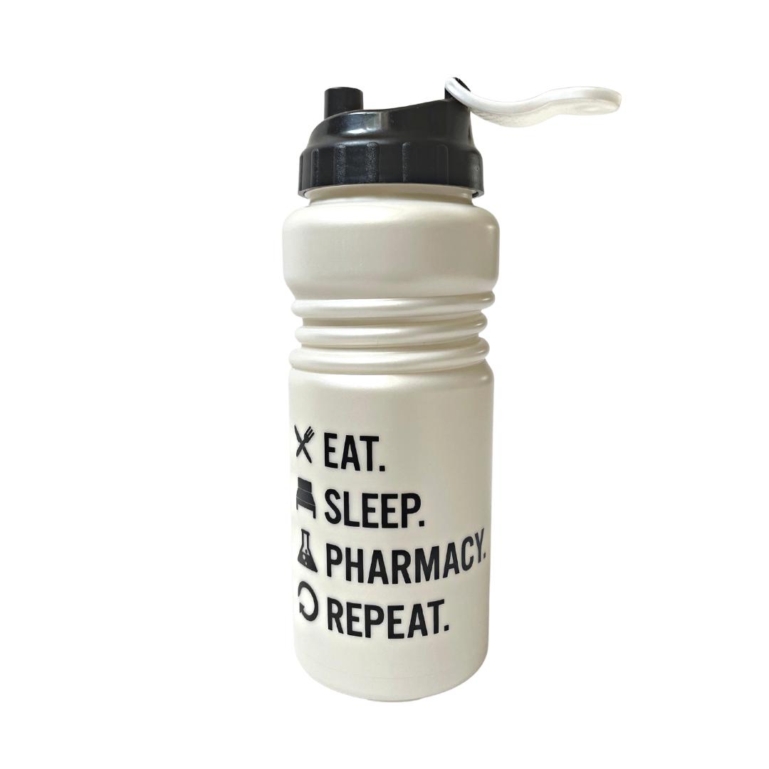 Trinkflasche "Eat. Sleep. Pharmacy. Repeat." 600 ml-Trinkflasche-LAPONDO-LAPONDO