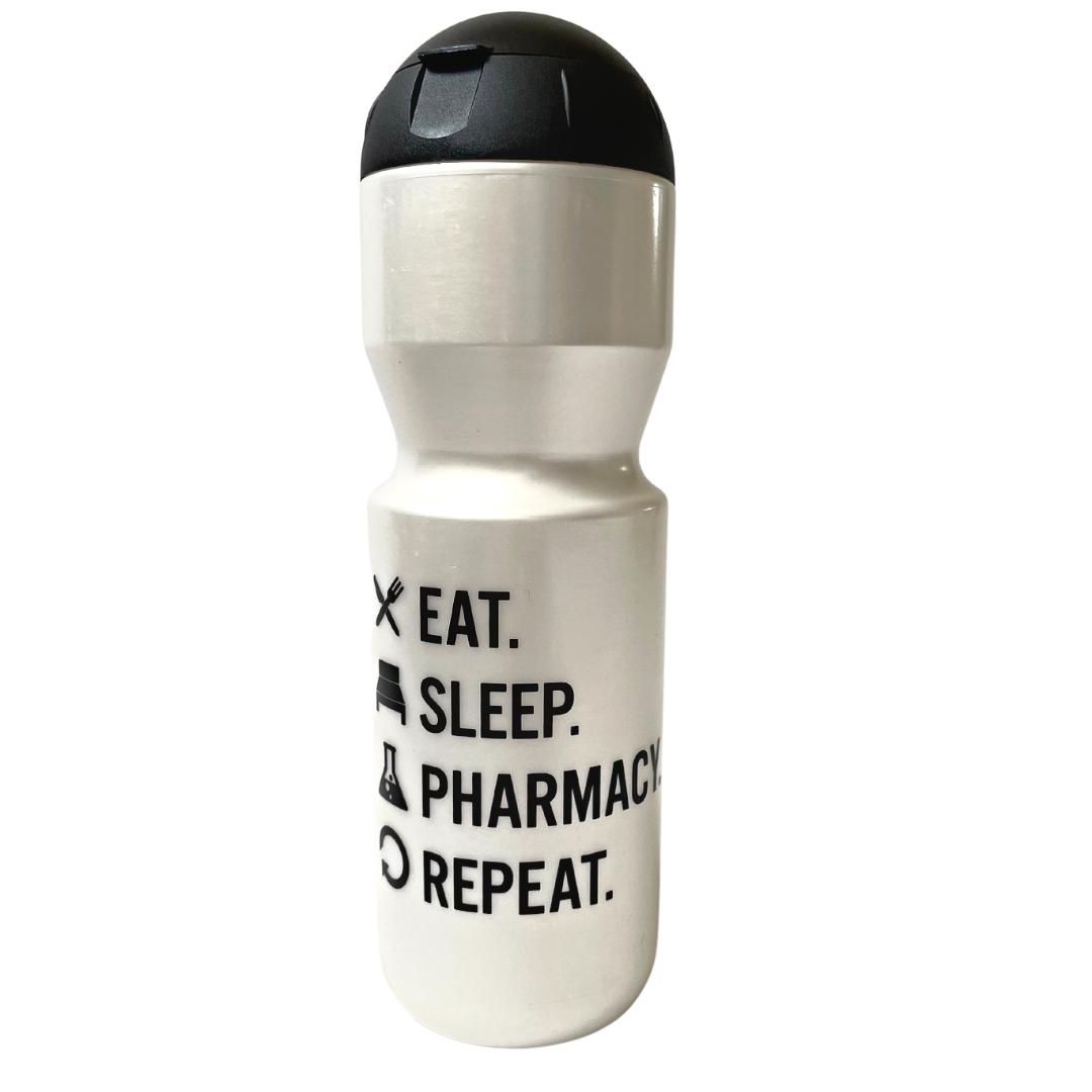 Trinkflasche "Eat. Sleep. Pharmacy. Repeat." 750 ml-Trinkflasche-LAPONDO-LAPONDO