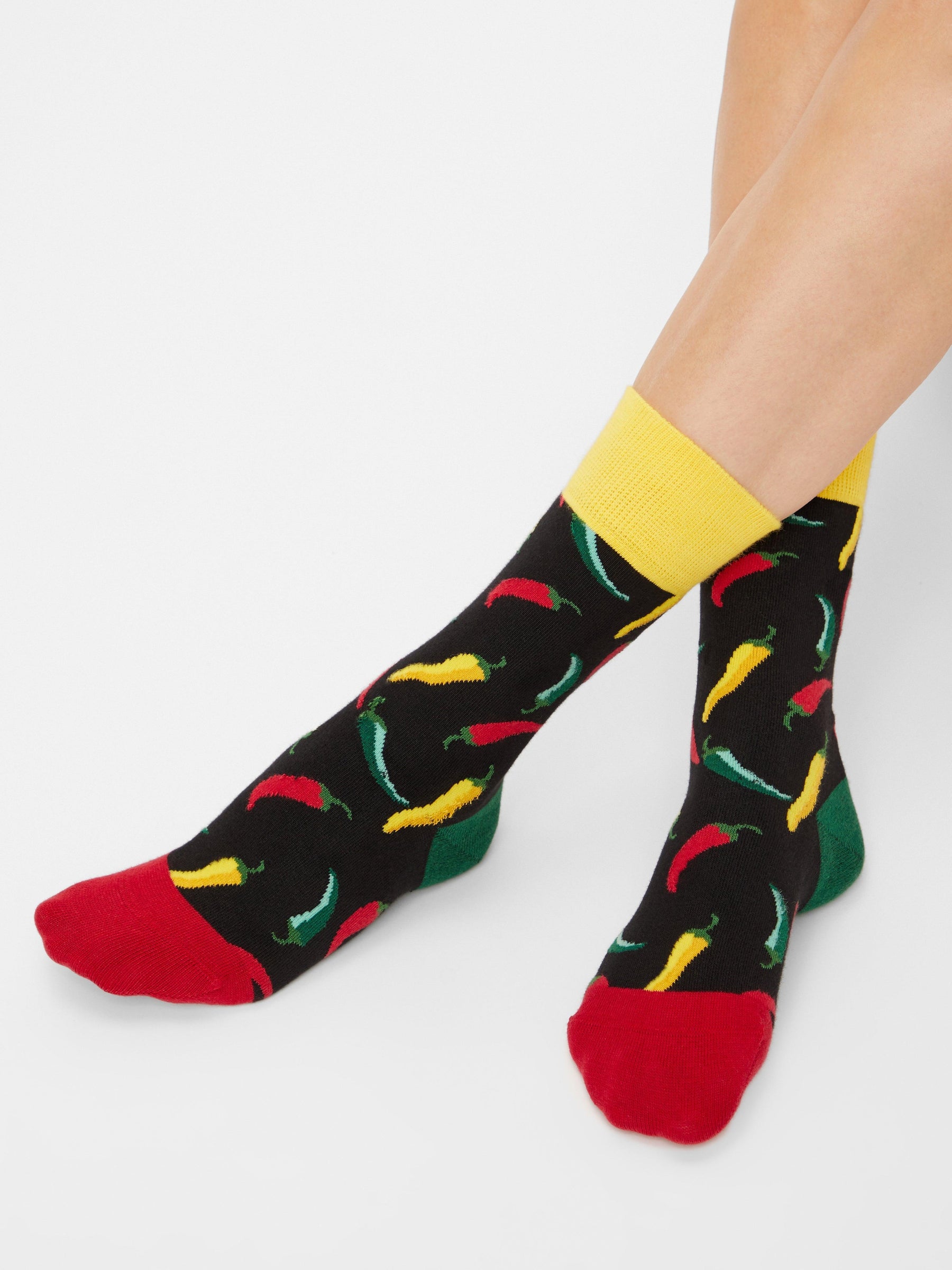 Würzige Chilli-Bio-Socken - Größe 41/46-Socken-Natural Vibes-LAPONDO