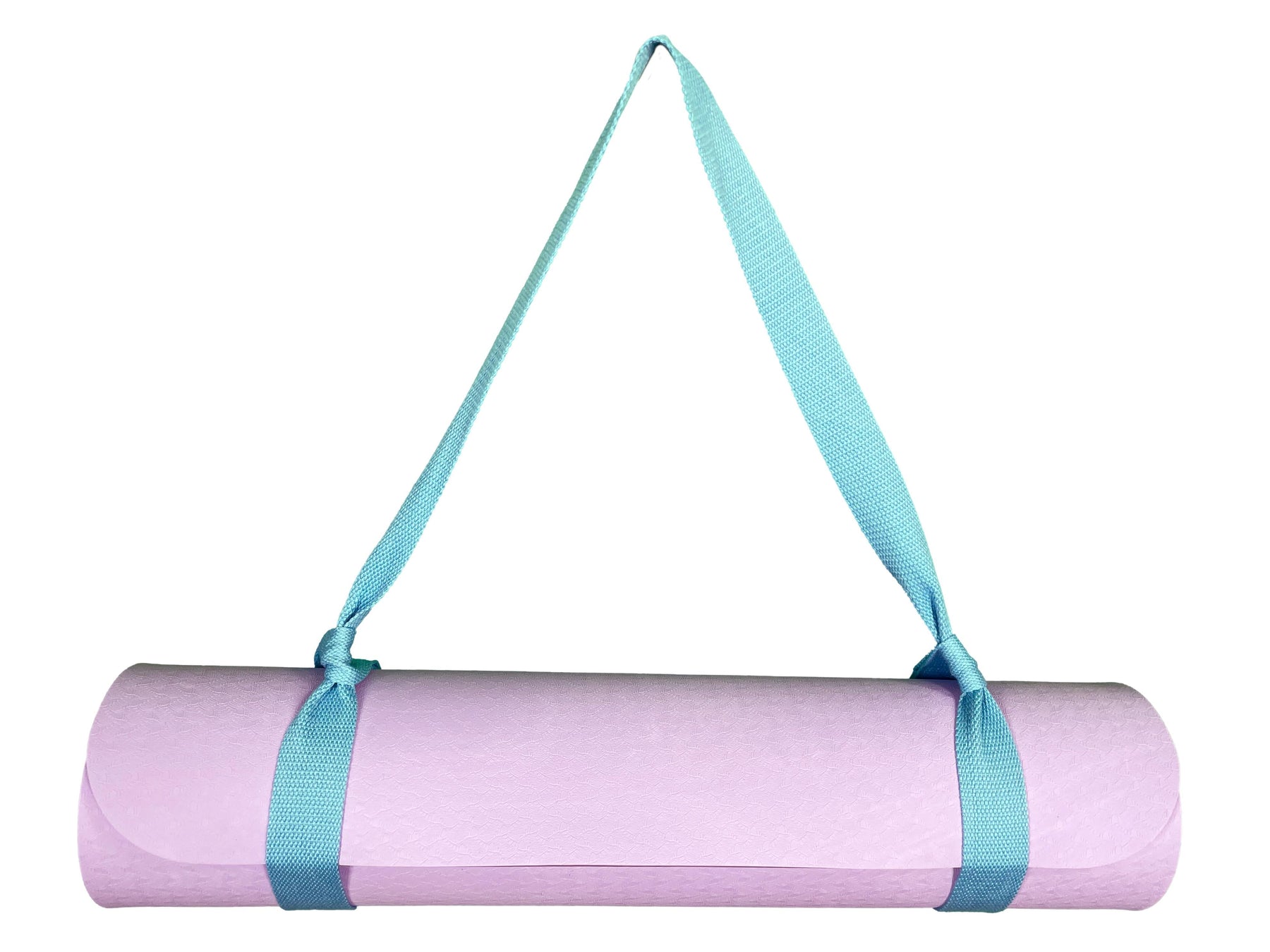 Yogamatte Flieder mit Tragegurt-Yoga- & Pilatesmatten-LAPONDO-Hellblau-LAPONDO