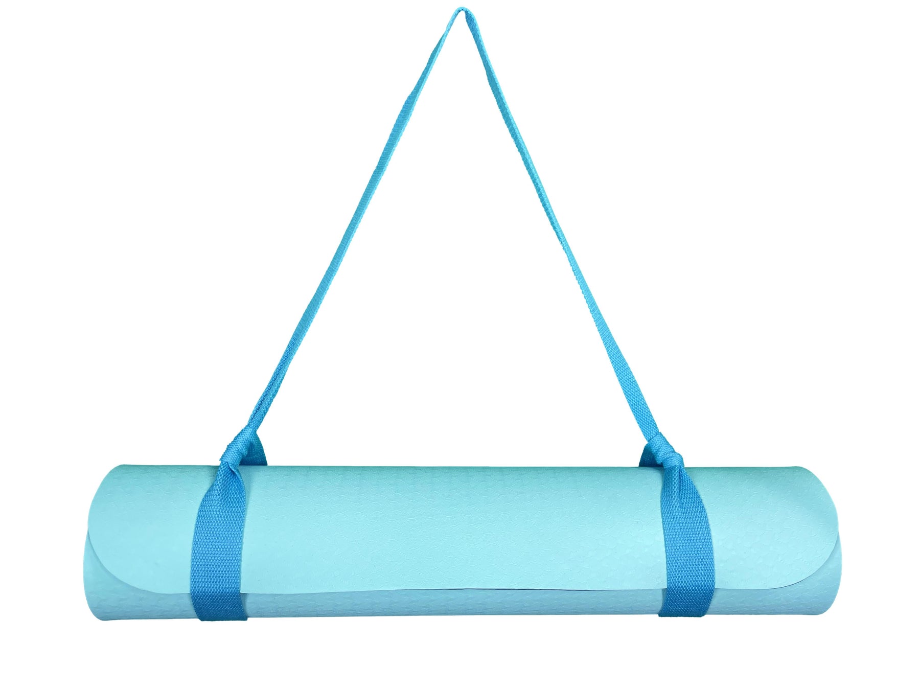 Yogamatte Hellblau mit Tragegurt-Yoga- & Pilatesmatten-LAPONDO-Hellblau-LAPONDO