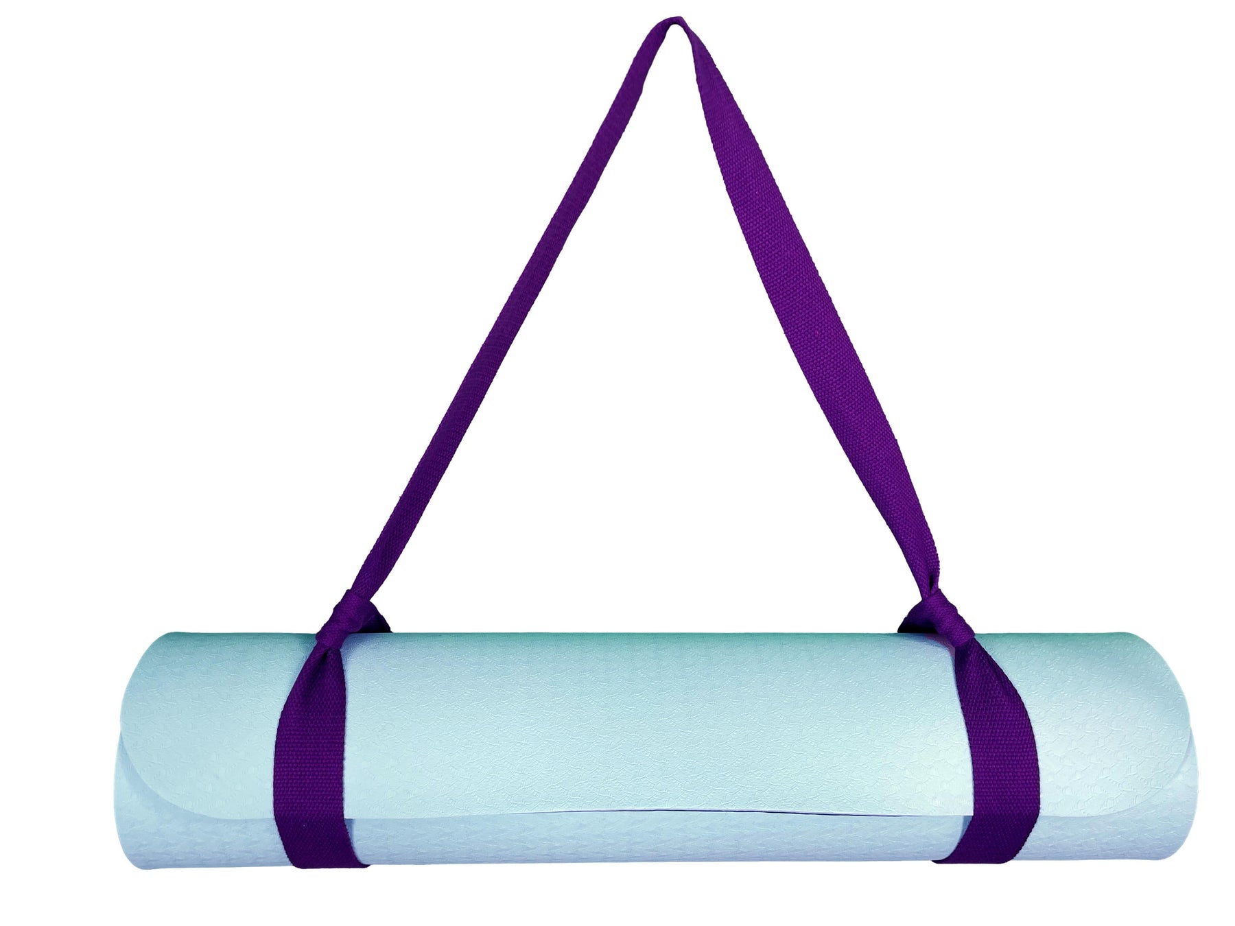 Yogamatte Hellblau mit Tragegurt-Yoga- & Pilatesmatten-LAPONDO-Lila-LAPONDO