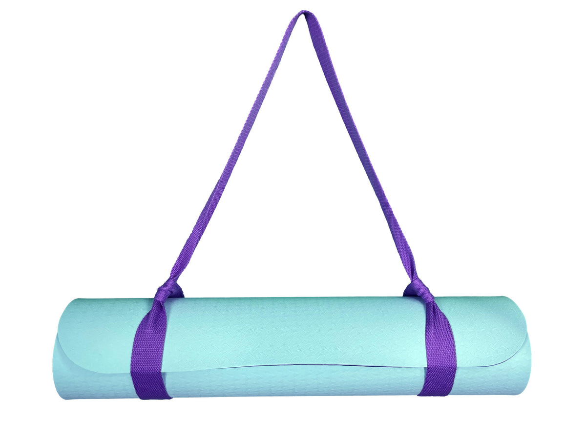 Yogamatte Hellblau mit Tragegurt-Yoga- & Pilatesmatten-LAPONDO-Lila Light-LAPONDO