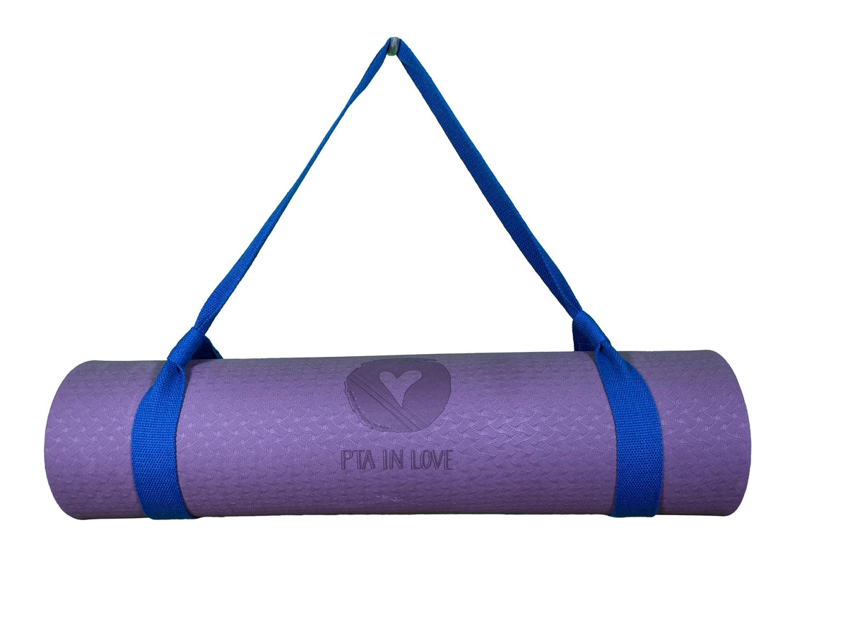 Yogamatte Lila - PTA IN LOVE Edition mit Tragegurt-Yoga- & Pilatesmatten-LAPONDO-Dunkelblau-LAPONDO