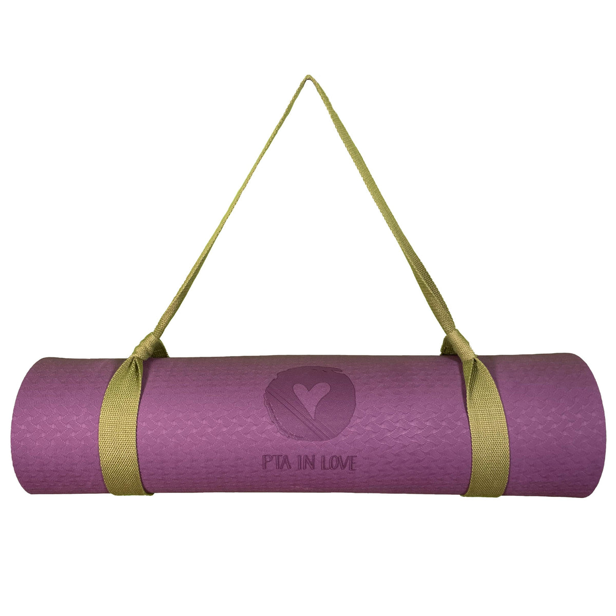 Yogamatte Lila - PTA IN LOVE Edition mit Tragegurt-Yoga- & Pilatesmatten-LAPONDO-Grün-LAPONDO