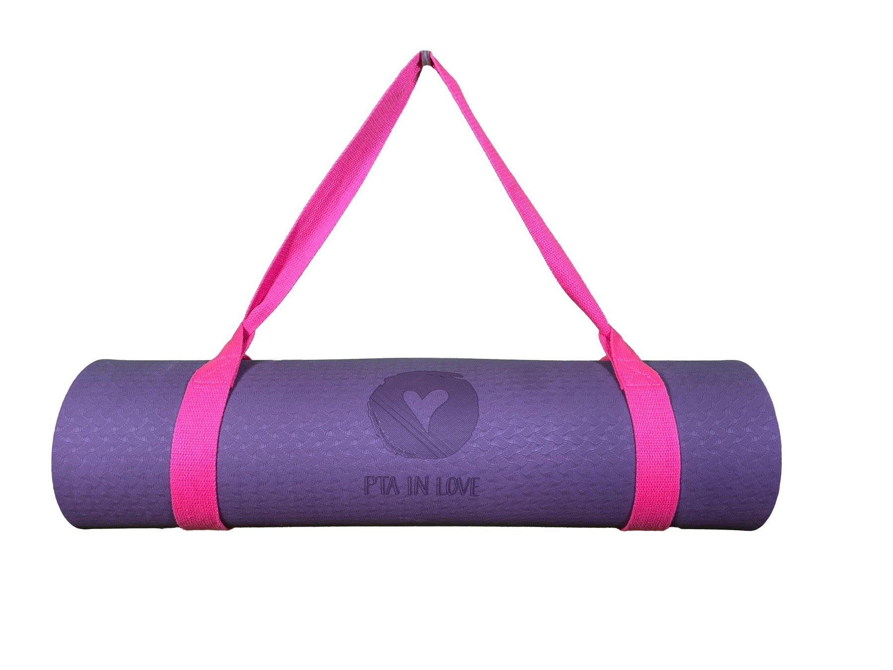 Yogamatte Lila - PTA IN LOVE Edition mit Tragegurt-Yoga- & Pilatesmatten-LAPONDO-Pink-LAPONDO