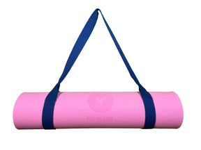 Yogamatte Rosa - PTA IN LOVE Edition mit Tragegurt-Yoga- & Pilatesmatten-LAPONDO-Dunkelblau-LAPONDO