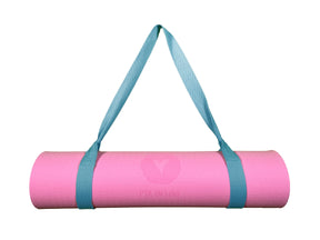Yogamatte Rosa - PTA IN LOVE Edition mit Tragegurt-Yoga- & Pilatesmatten-LAPONDO-Hellblau-LAPONDO