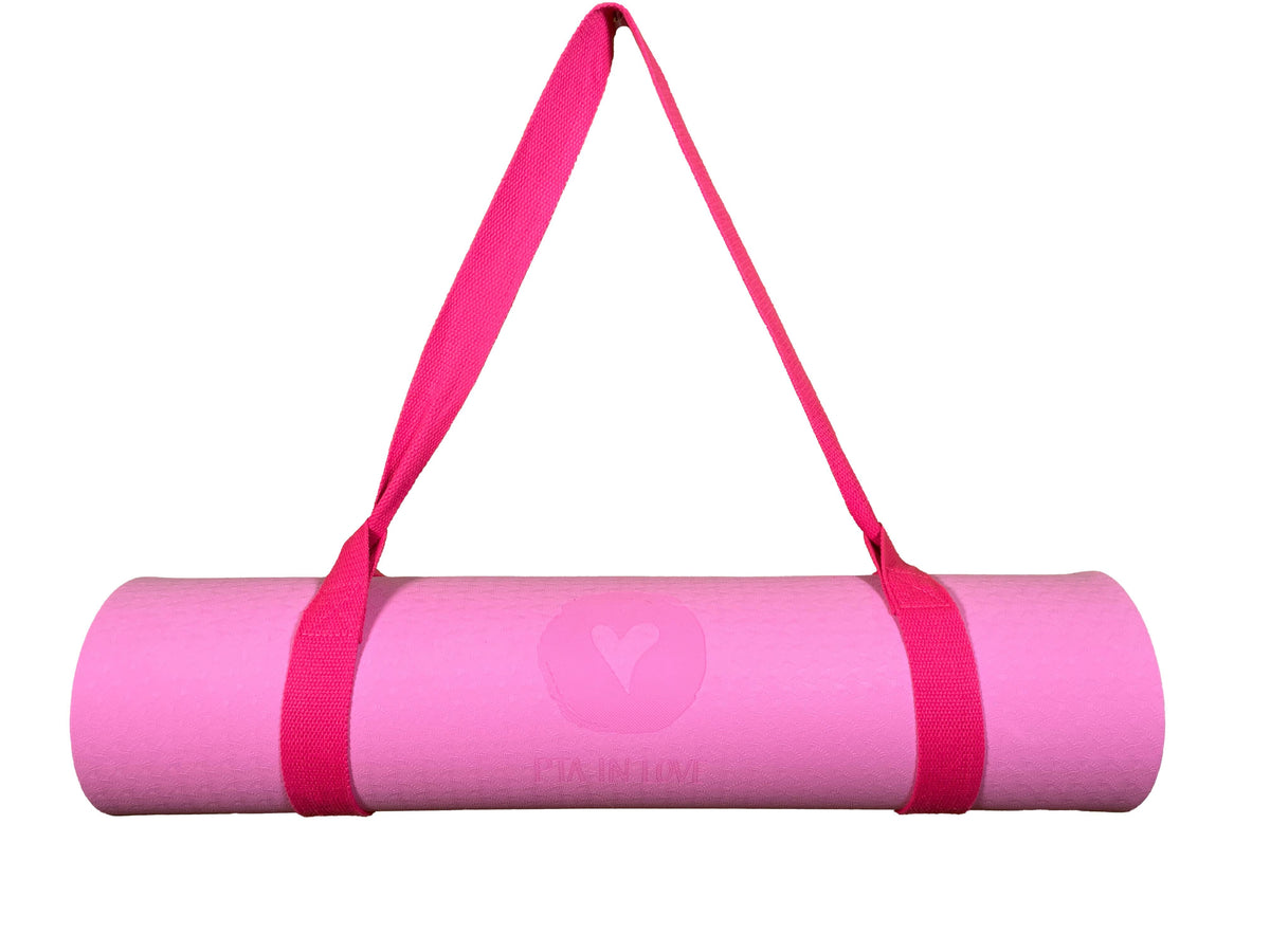 Yogamatte Rosa - PTA IN LOVE Edition mit Tragegurt-Yoga- & Pilatesmatten-LAPONDO-Pink-LAPONDO